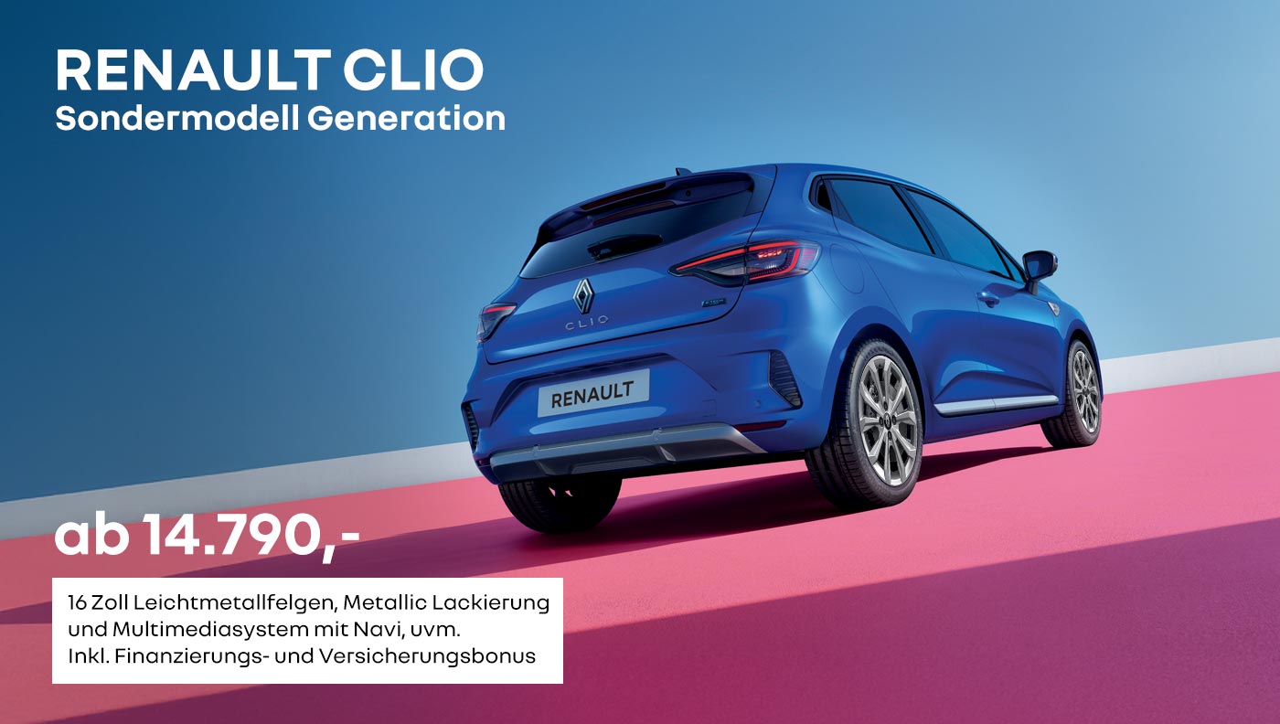 Renault Clio Sondermodell Generation  