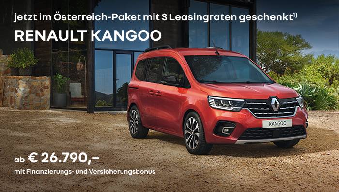Renault Kangoo mit Österreich-Bonus