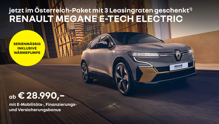 Megane e-Tech 100% electric