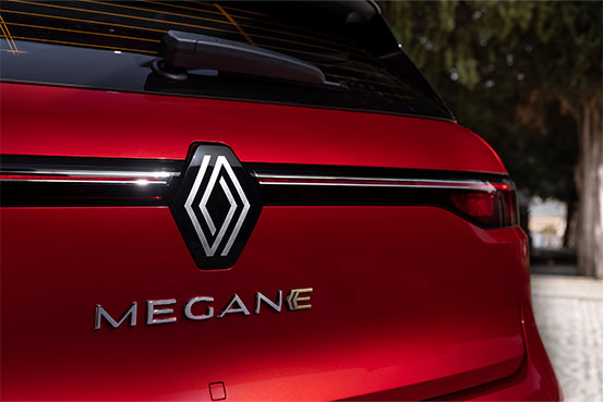 Megane E-Tech Electric Rot Hinten