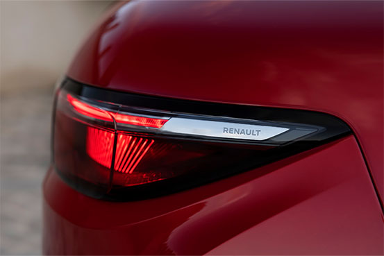 Megane E-Tech Electric Rot Rücklicht