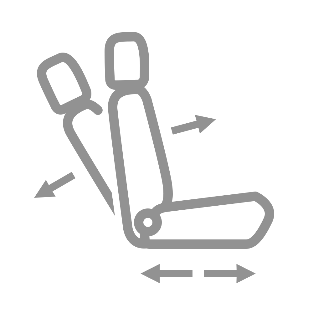 Verstellbare Sitze Icon
